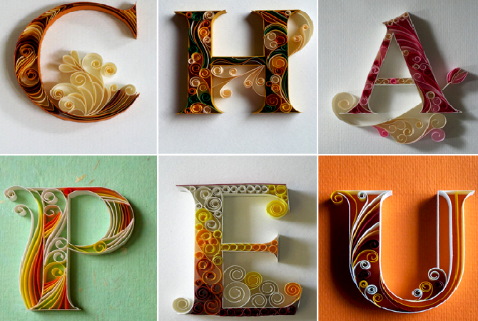 L'alphabet papier de Sabeena Karnik 1