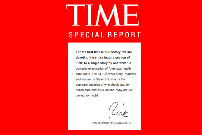 La remarquable couverture du dossier spécial du magazine Time a été réalisée à l'aide de la plateforme Scroll Kit.