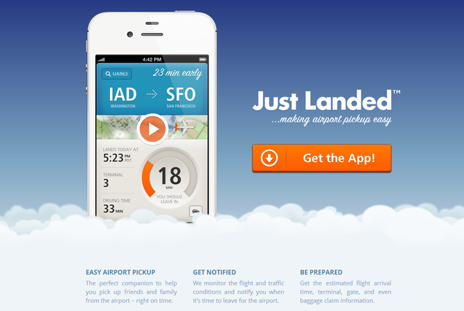 De belles landing pages pour des applis iPhone 1