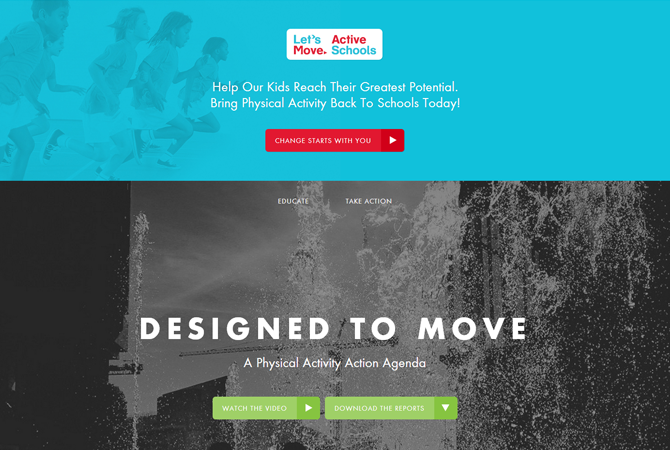 designedtomove.org Inspiration : 30 sites Web qui font dans les grandes largeurs 1