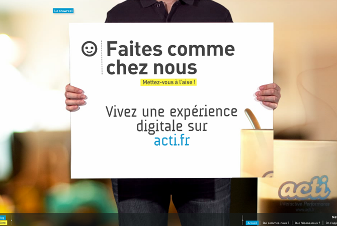 Acti.fr : une navigation en full-flash bien scénarisée 1
