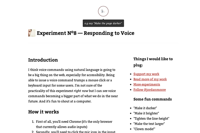 Responding to Voice : un outil de commande vocale expérimental 1