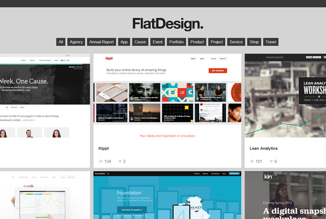 Flat design : un showcase inspirant 1