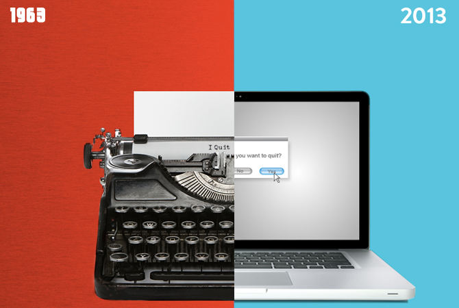 1963 - 2013 : Shutterstock compare 40 ans de progrès 1