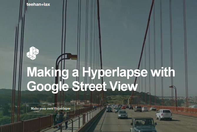 http://hyperlapse.tllabs.io/ Hyperlapse : des petits films en accéléré avec Google Street View 1