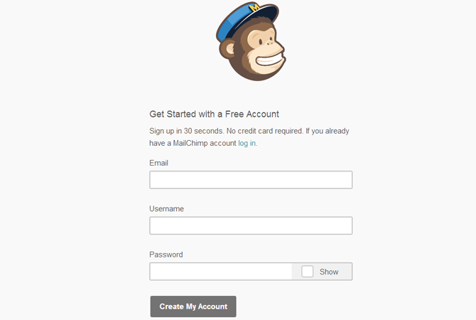 MailChimp form