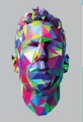 Une image d'un homme avec une tête ergonomique colorée.