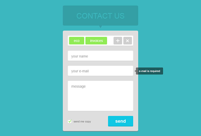flat-contact-form