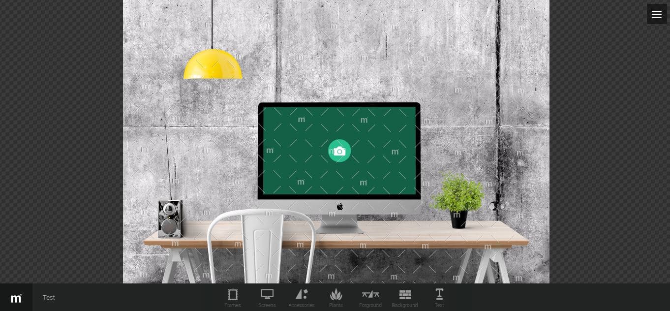 Un ordinateur avec un écran vert et une lampe dessus.