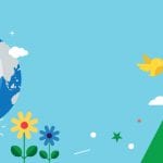 Une représentation de la terre mettant en valeur la Responsabilité Sociétale d'Entreprise avec des fleurs et des oiseaux.