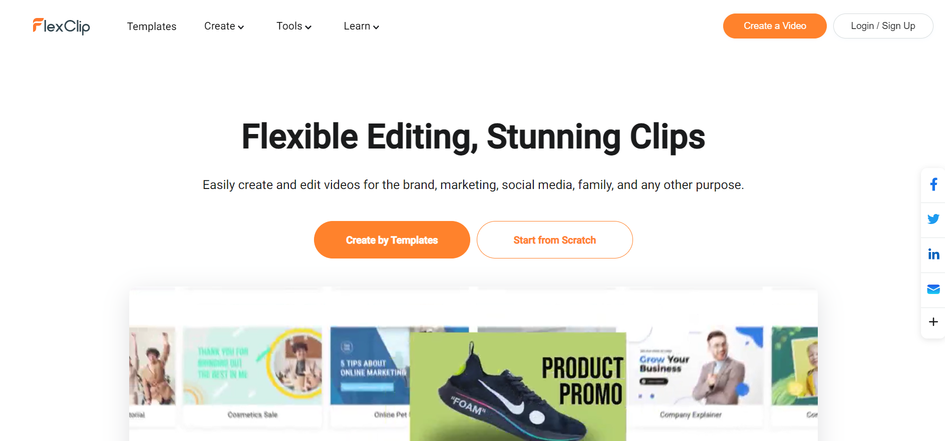 FlexClip, créez des vidéos en ligne en quelques minutes 3
