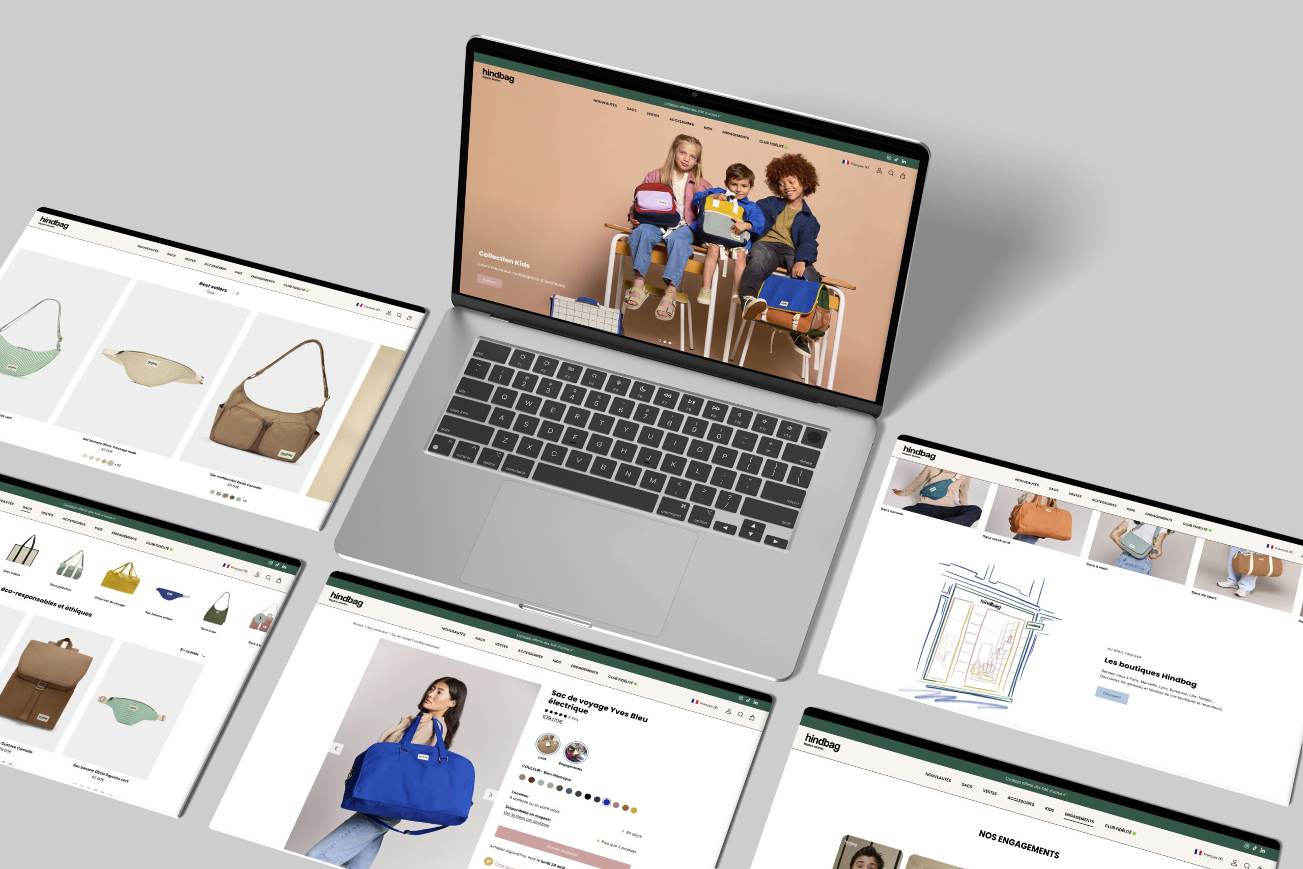Aperçu du site Hindbag